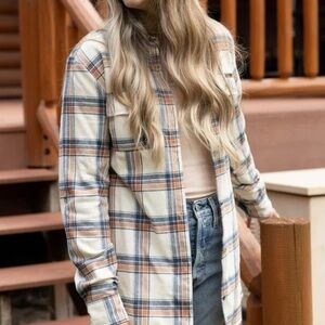 legendary whitetails plaid flannel tunic